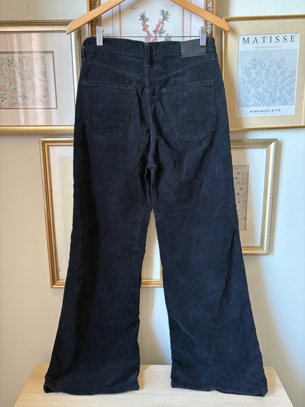 Citizens of Humanity Paloma Baggy in Corduroy 28 Black - Picture 7 of 12